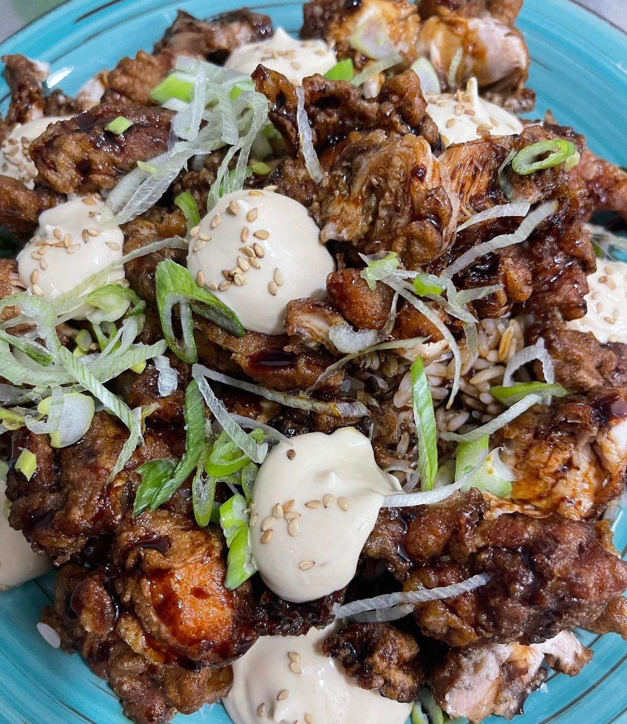 pollo crujiente pan frito