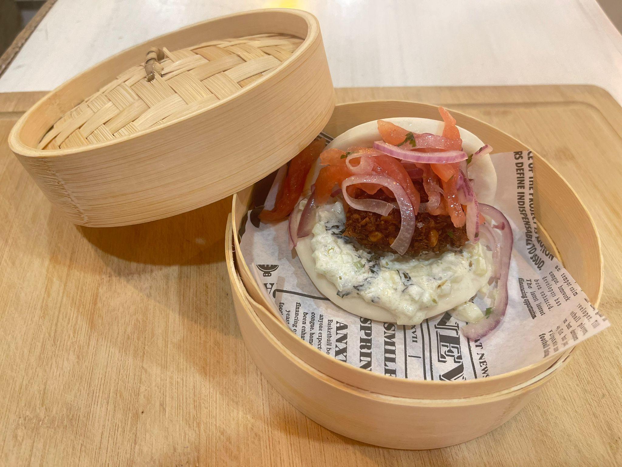 pan bao falafel pan frito