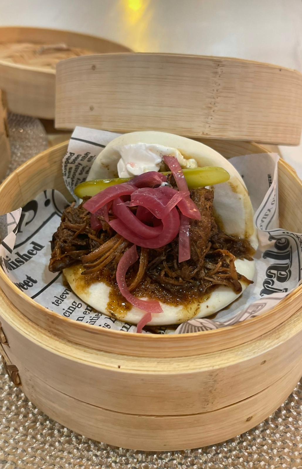 bao panceta pan frito